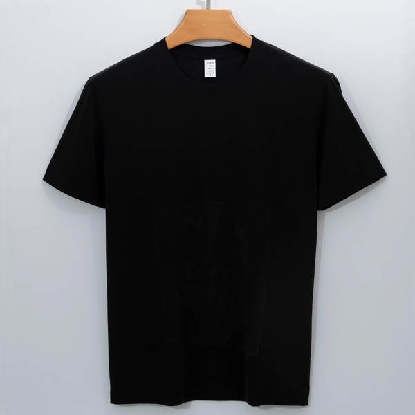 High-end 220g Solona T-Shirt Homem Meia-Lança Modelo T-Shirt Corta-Lança Homem T-Shirt Puro Fim de Verão