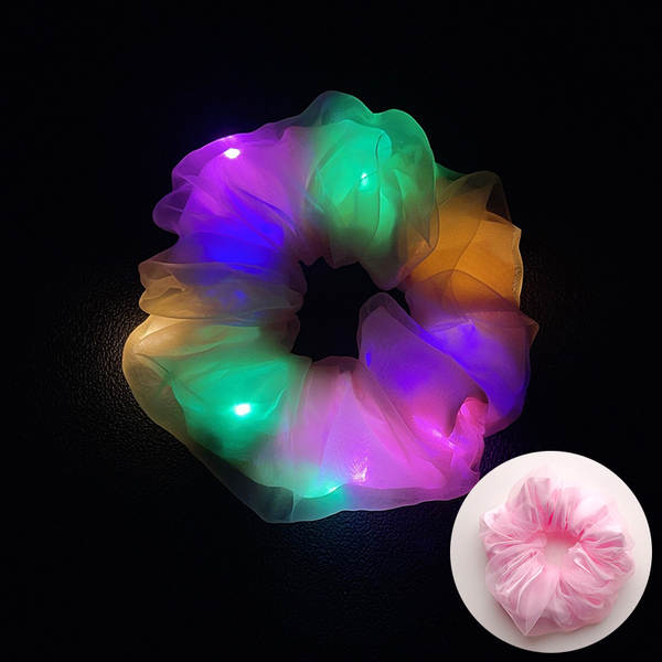 LED brilho do intestino grosso cabelo círculo di luz da noite cabelo brilho da luz da noite cabelo de cabelo da noite cabelo da fronteira cabelo