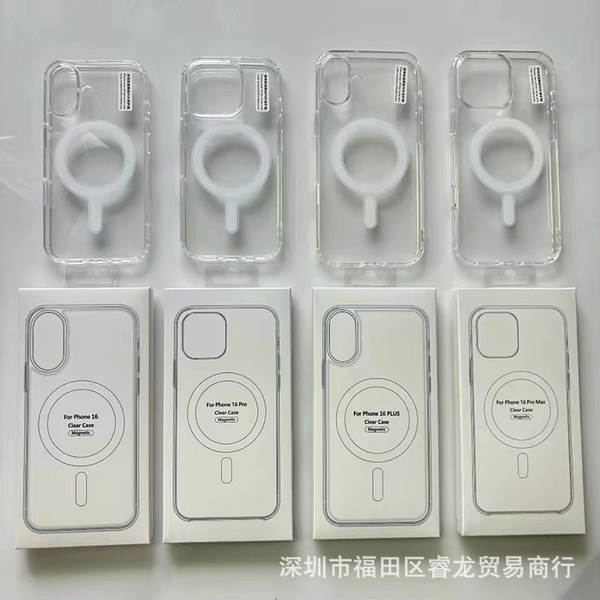 Para iPhone 16 15 Pro Apple 15 14 Pro Max magsafe casca magnética transparente 7