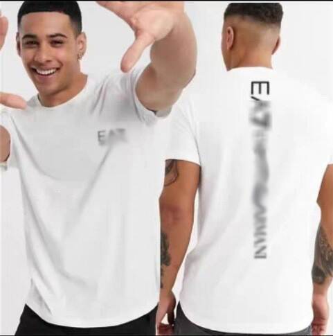 Camiseta Masculina Curta de Algodão