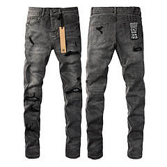 Calça Jeans Masculina Reta com Efeito Desgastado