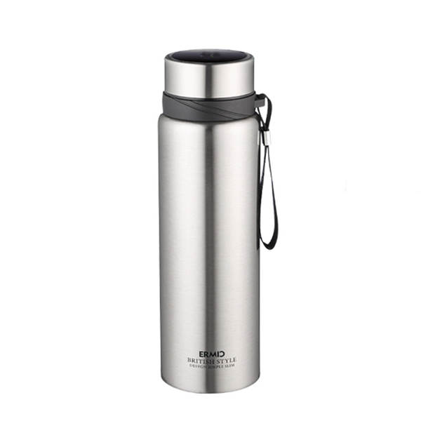 Taça de aquecimento de grande capacidade de aço inoxidável exterior portátil de torneira de turismo pendura de torneira de esportes personalizável de garrafa de aquecimento de logotipo