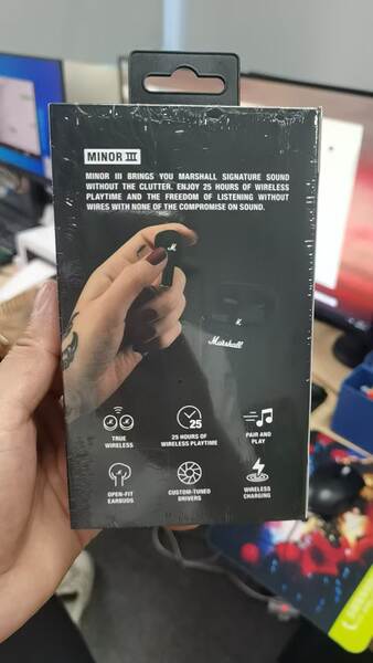 Fones de ouvido sem fios Marshall Minor IITrue Wireless In-Ear Black