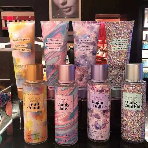 Victoria's Secret Perfume Spray Lubrificante Aquático Leite Permanente Flocos de Flocos de Aroma Humidificante 250ml