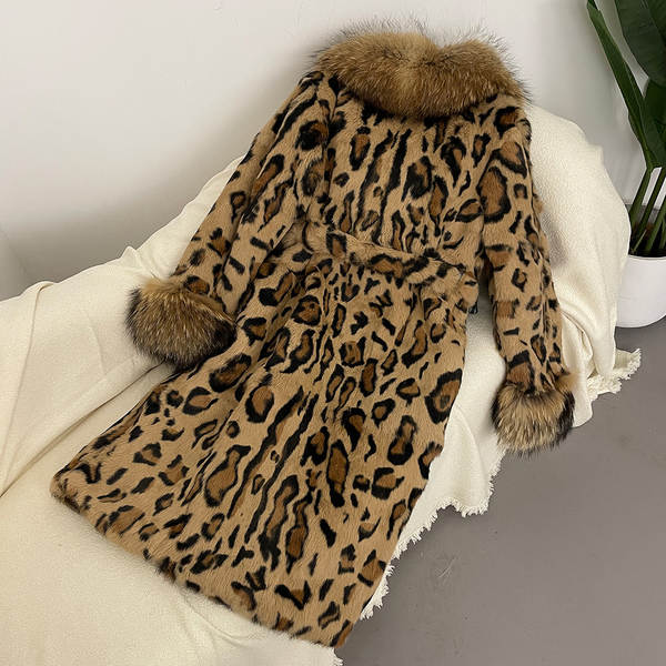 Venda rápida Venda quente Euro-americano Outono Inverno Novo Leopardo Coelho Coelhos Coelhos Coelhos Coelhos Coelhos Coelhos