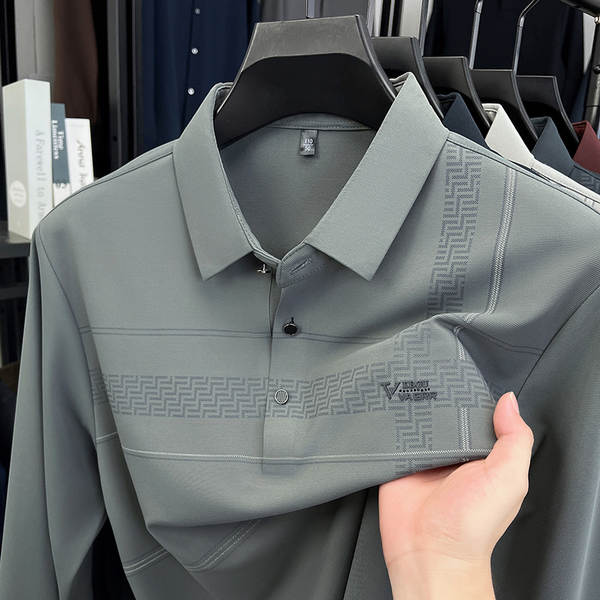 Camisa Polo Longa Manga Masculina