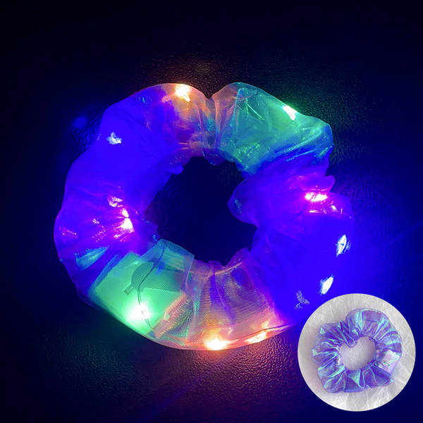 LED brilho do intestino grosso cabelo círculo di luz da noite cabelo brilho da luz da noite cabelo de cabelo da noite cabelo da fronteira cabelo