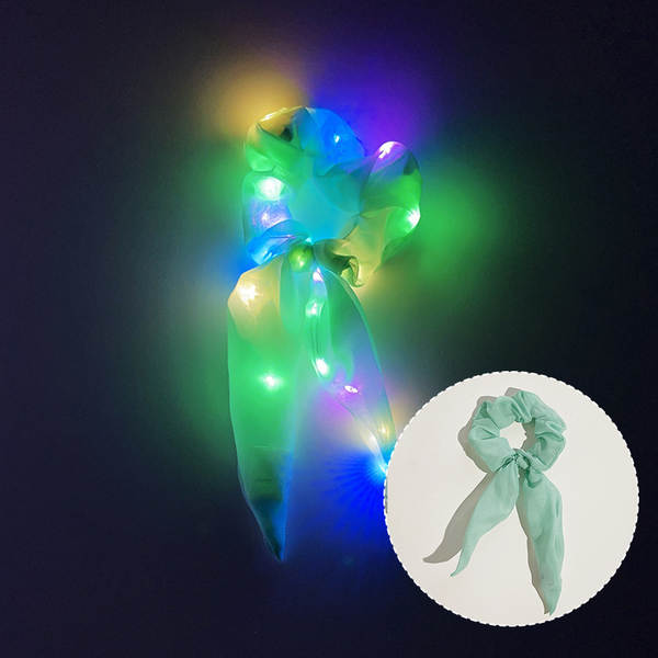 LED brilho do intestino grosso cabelo círculo di luz da noite cabelo brilho da luz da noite cabelo de cabelo da noite cabelo da fronteira cabelo
