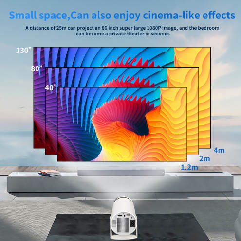 2026 Transfronteiriço HY300 Projector Simultâneo Projector Doméstico Projector Externo Mini Projector Conexão Telefone Explosivo