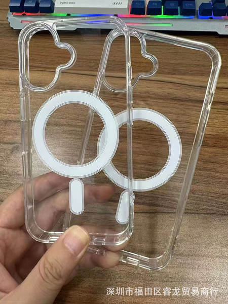 Para iPhone 16 15 Pro Apple 15 14 Pro Max magsafe casca magnética transparente 7
