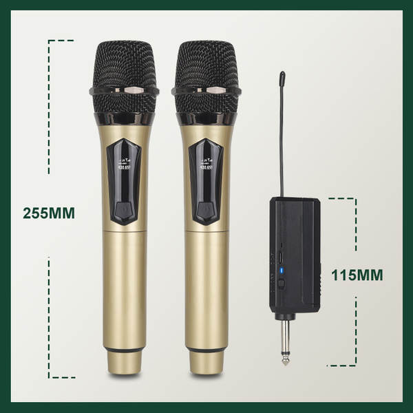 Carregador de microfone sem fio para duas casas de cartão de som KTV palco de transmissão ao vivo K-Song V-Song profissional portátil
