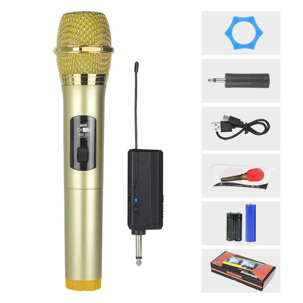Carregador de microfone sem fio para duas casas de cartão de som KTV palco de transmissão ao vivo K-Song V-Song profissional portátil