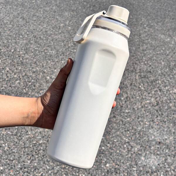 Novo vaso espacial transfronteiriço de negócios de grande capacidade 316 vaso de aquecimento de aço inoxidável ao ar livre com vaso de esporte portátil