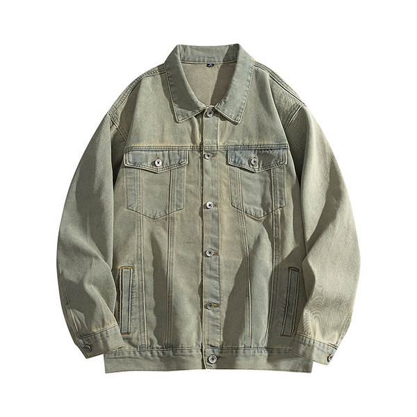 Jaqueta de couro masculina