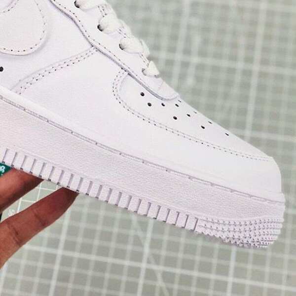 Air Force One AF1 alta versão de calçados masculinos e femininos de tabuleiro de baixa faixa de decomposição de trigo puro branco Air Force One pequenos sapatos brancos