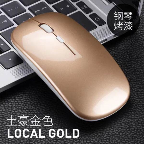 Fonte de fábrica RGB dual-modelo portátil sem fio mouse de baixo som Type-C carregamento em atacado