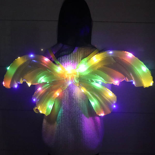 Brinquedos brilhantes de balão com asas de borboleta brinquedos de aniversário de aniversário para crianças arranjos de fotos de decoração