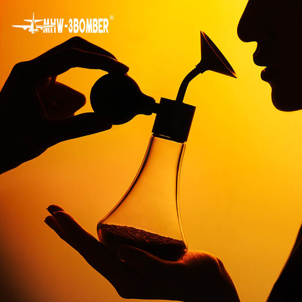MHW bombardeiro café garrafa de vidro mostra amostra de garrafa de café de feijão de chá óleo essencial perfume garrafa de perfume