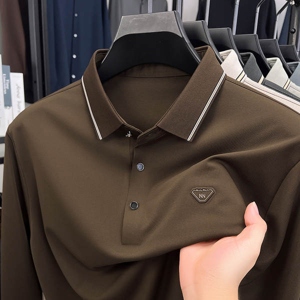 Camisa Polo Longa Manga Masculina