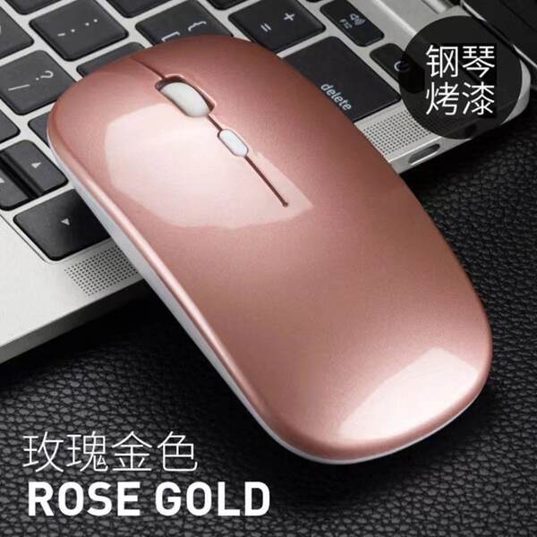 Fonte de fábrica RGB dual-modelo portátil sem fio mouse de baixo som Type-C carregamento em atacado