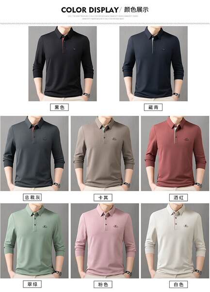 Camiseta Polo Manga Longa Masculina