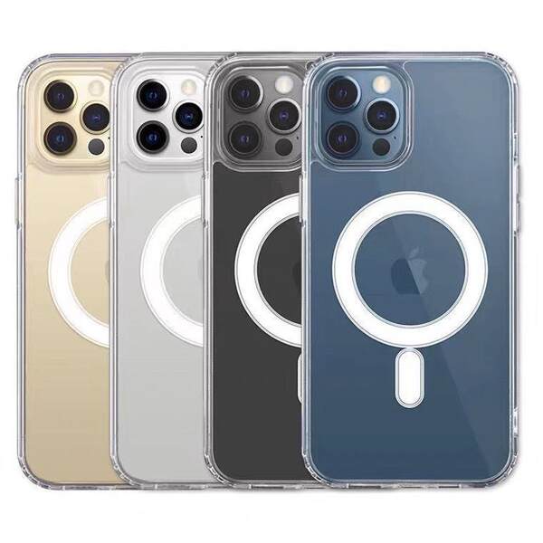 Para iPhone 16 15 Pro Apple 15 14 Pro Max magsafe casca magnética transparente 7