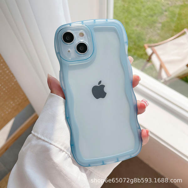 Aplicável Samsung S25Ultra Capa do celular S24 Protector S23 A35/A15 Faixa de onda A55 transparente