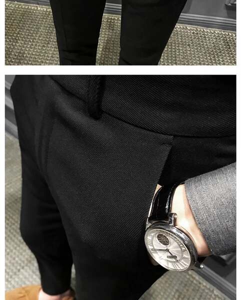 Calça social masculina reta