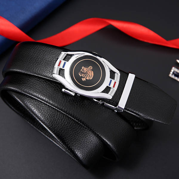 Cinto de couro masculino automático