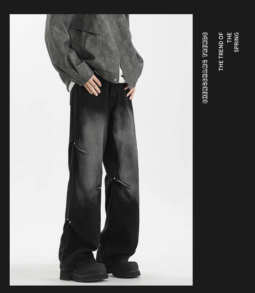 Calça jeans larga masculina