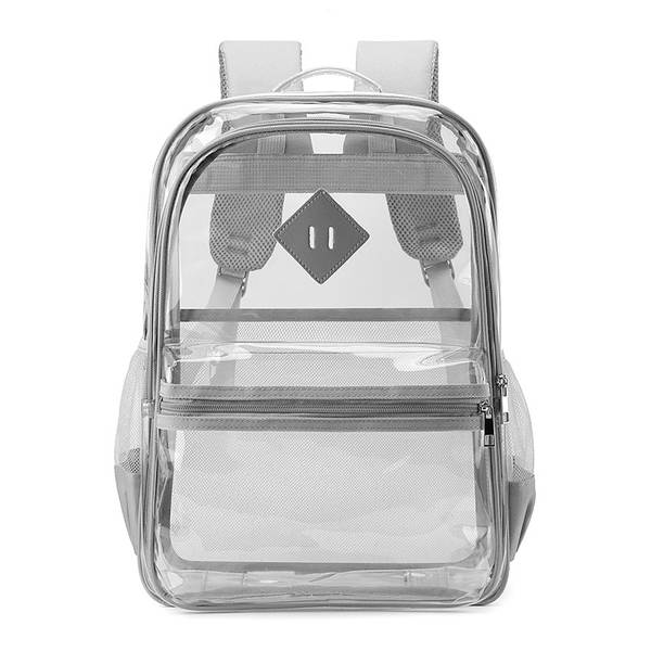 Amazon Transboundary Supply Transparente backpack pvc duplo ombro saco pvc saco grande capacidade saco estudante