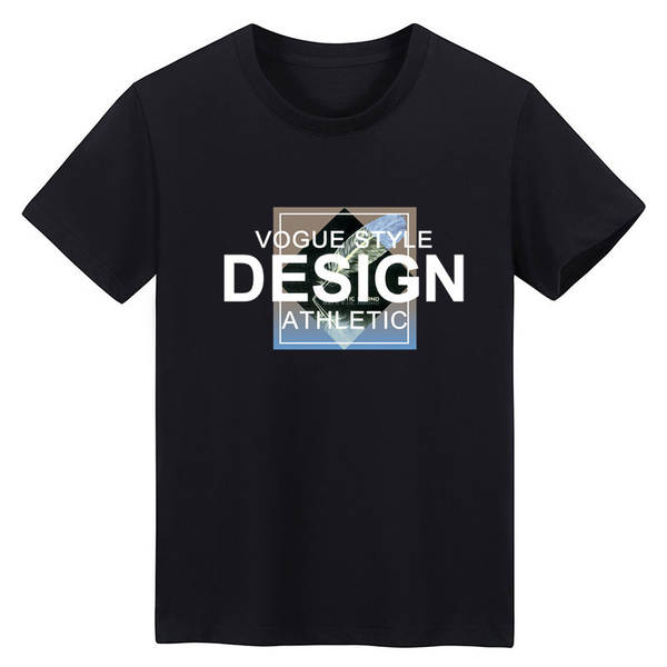 T-shirt masculino de pulseira curta de verão de gelo novo de lazer impresso em roupas de pulseira redonda T-shirt de pulseira meia pulseira de pulseira masculino