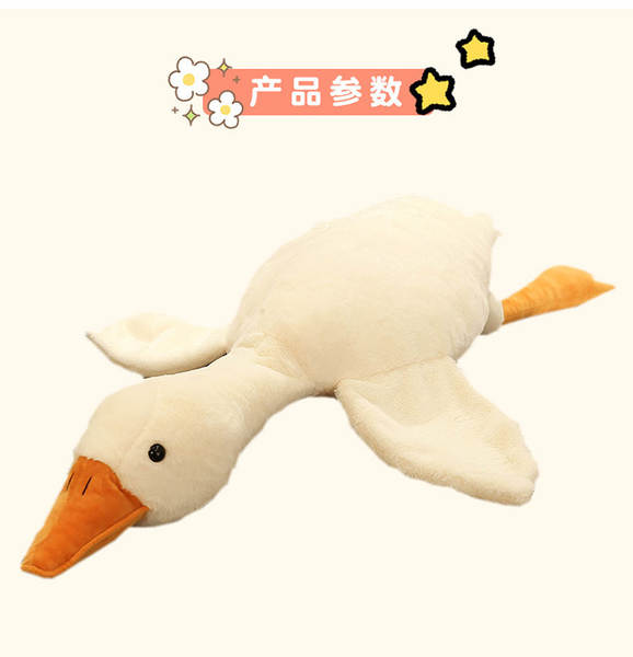 Bicho de Pelúcia em Forma de Ganso Branco