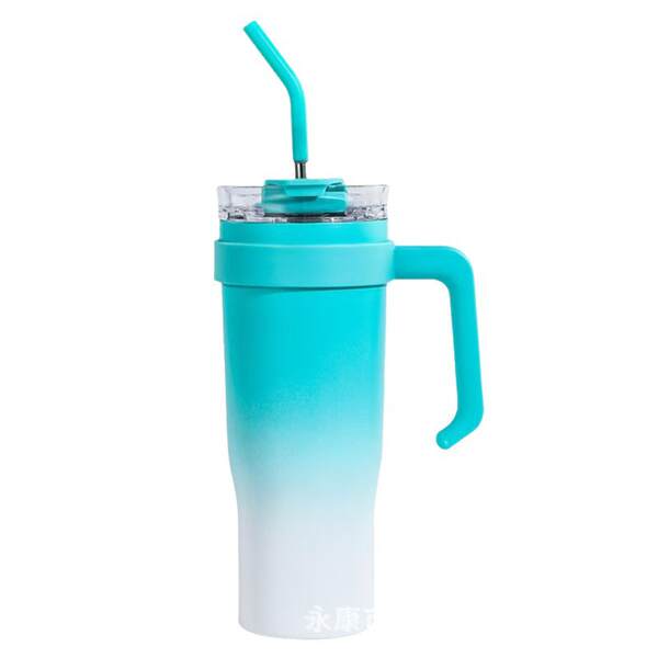 Copo de água de alta capacidade de 40oz transfronteiriço de copo de água gradual de 304 de aço inoxidável para aquecimento do carro de copo de refrigeração