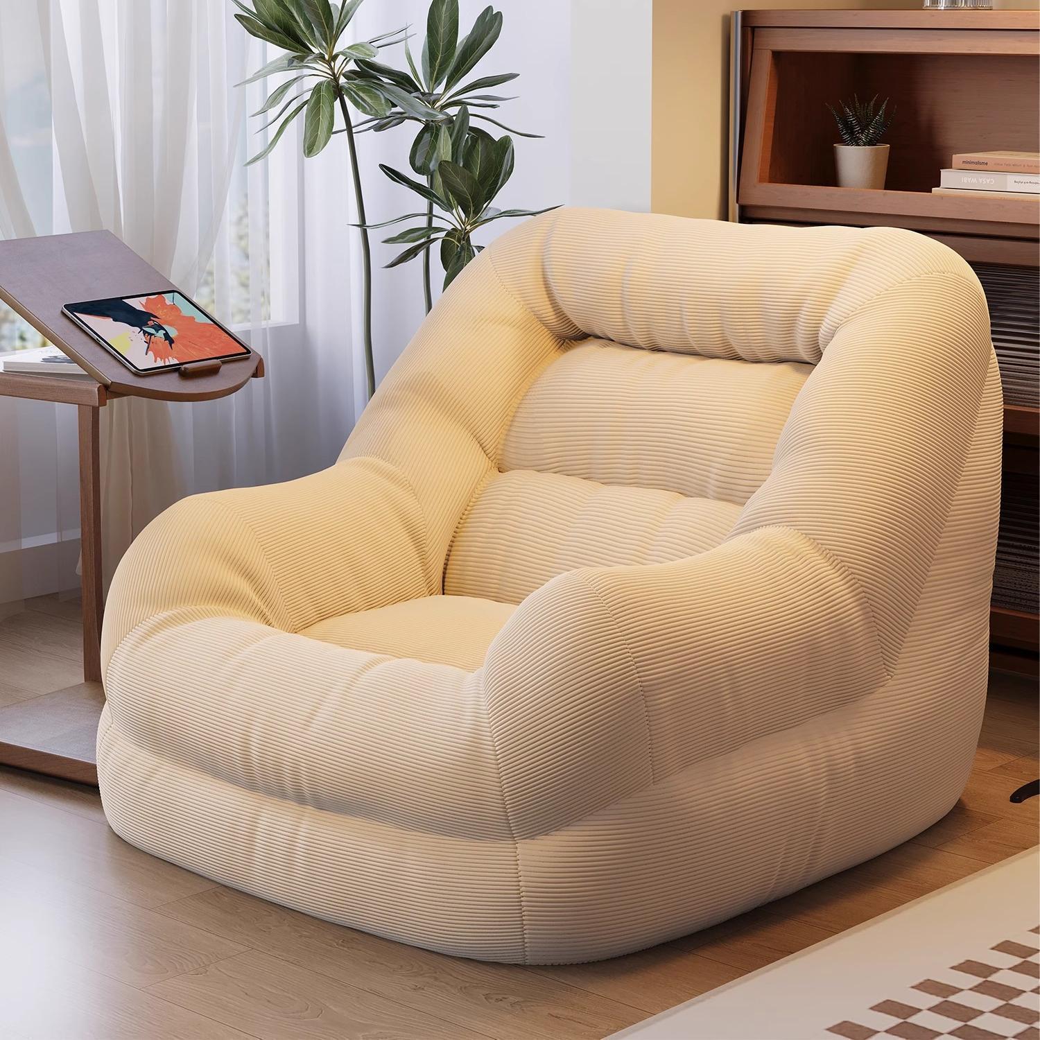 Sofá de tatami sofá preguiçoso sofá com pedal dormitório sala de estar varanda de lazer sofá solteiro pequeno sofá cadeira