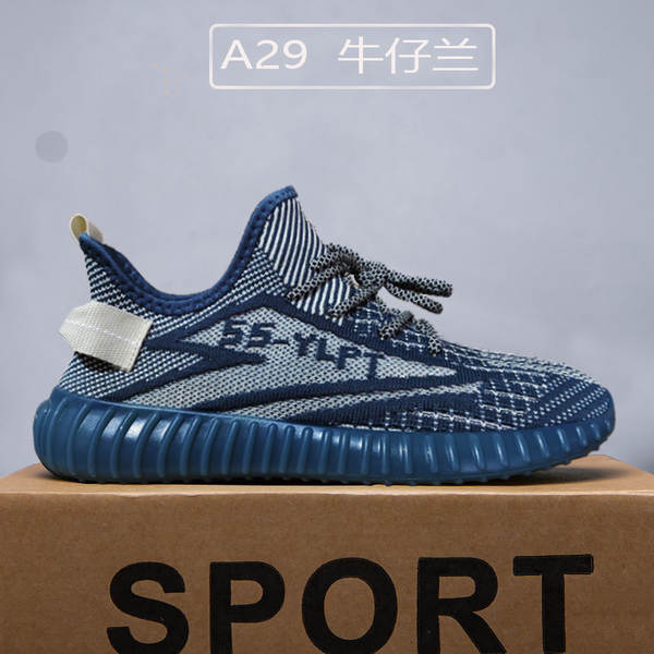 Grandes sapatos de coco para homens e mulheres do mesmo modelo de tecelagem de tela de sapatos de esportes transfronteiriços fábrica de sapatos de corrida com 100 peças básicas em dinheiro