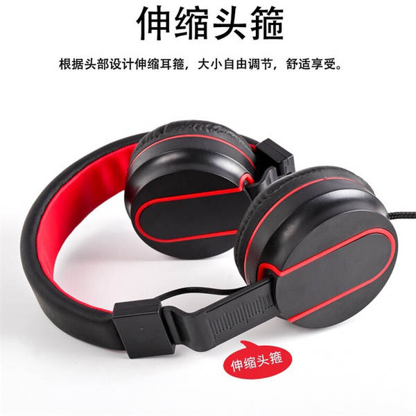 Wearing wired headphones com fones de ouvido elétricos