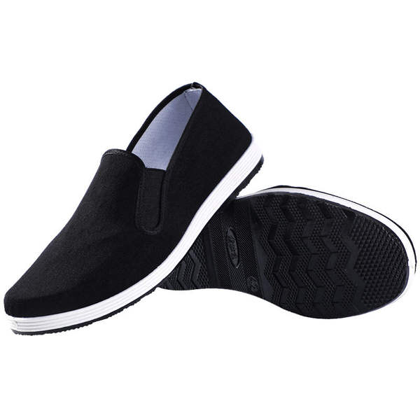 Sapatos de inverno para homens Pequim velhos sapatos de algodão preto de algodão