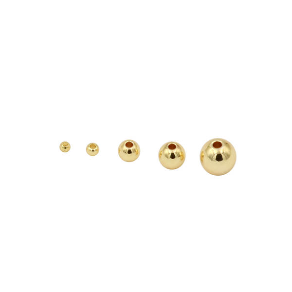 Pérolas de ouro 14K e 18K