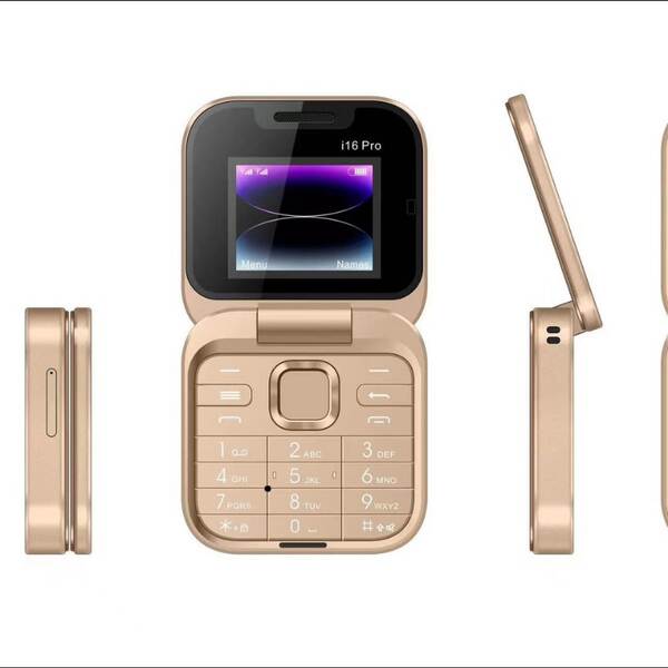 Novo celular transfronteiriço i16 pro duplo cartão para celular não-smartphone duplo celular Bluetooth fold pequeno celular