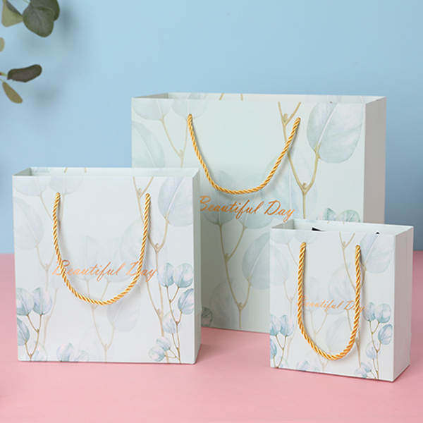 Bolsa de presente azul luxo