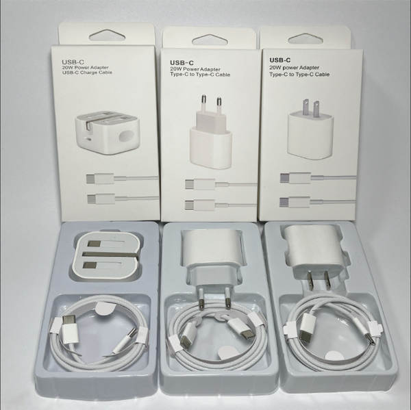 Cabeça de carregamento de celular padrão europeu pd20w para Apple 15 carregador iPad kit linha de dados pd 35w
