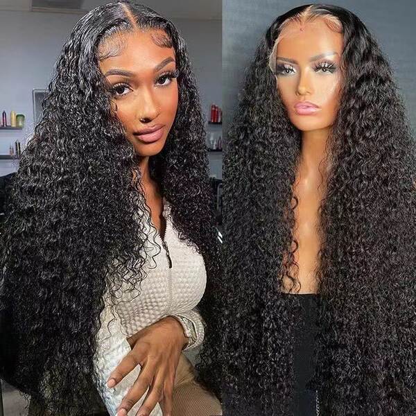 Transfronteiriço Europeu-Americano Wigs Frente Race África Pequeno-volume Cabeça de fibra química Cabeça completa natural de moda