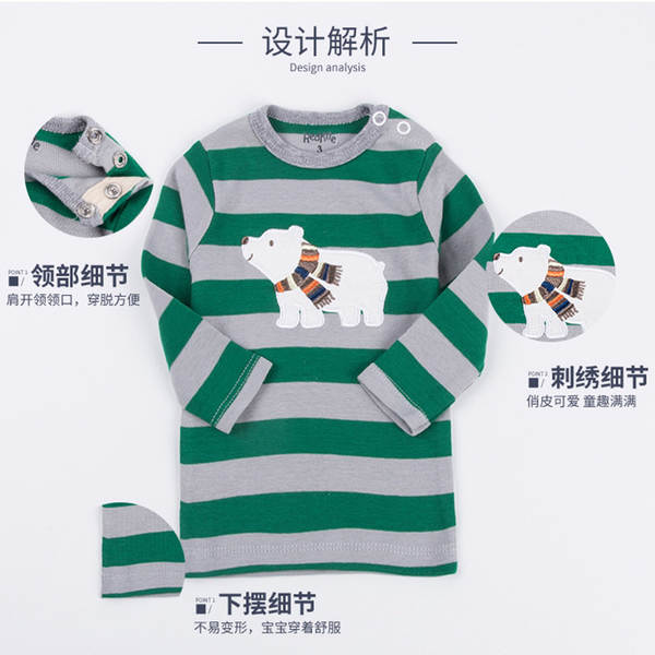 Conjunto de 5 Camisetas de Algodão para Bebê