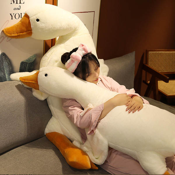 Bicho de Pelúcia Ganso Branco