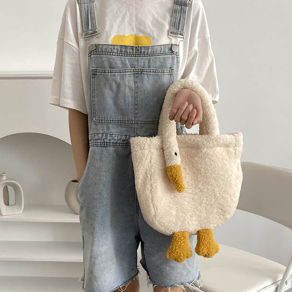 Bolsa de Pelúcia Fofa para Mulher