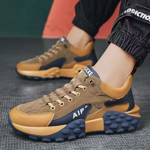 Sapatos de corrida para homens transfronteiriços 2026 Nova versão coreana de sapatos de corrida para homens de faixa baixa