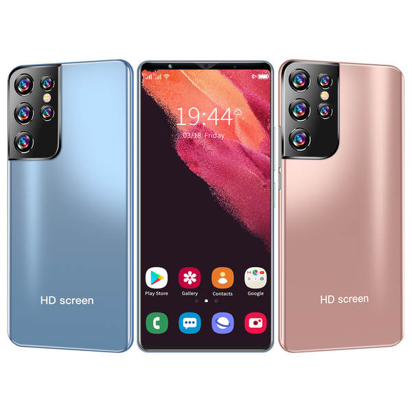 Fabricante atacado em 2026 explosivo 6.3 grande ecrã transfronteiriço celular S21Ultra comércio exterior smartphone de baixo preço
