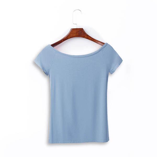 T-shirt feminino de pulso curto para o verão T-shirt feminino K242A