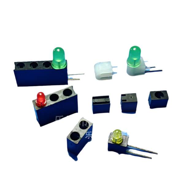 Pilar de isolamento LED Duplo Poro PA66 Luzes LED Duplo Porão Preto Duplo Porão Pilar de isolamento LED Duplo Porão